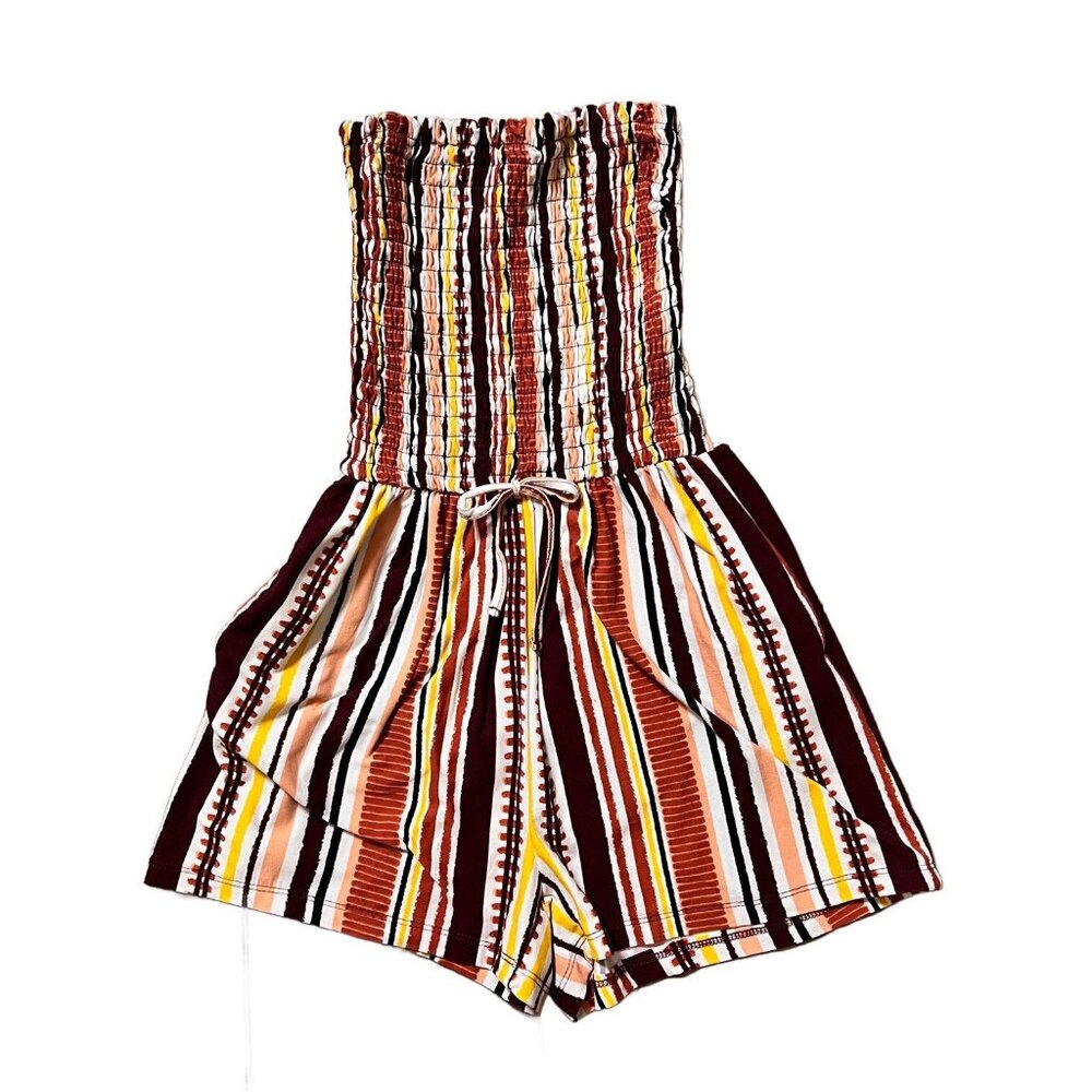 Rue 21 Shirred Halter Shorts Romper - Picture 1 of 10